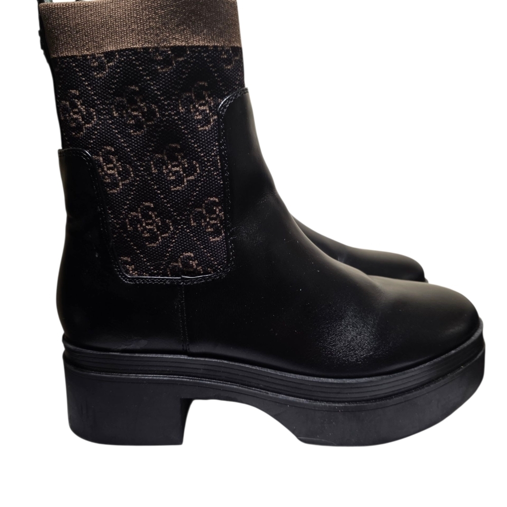 Guess Black and Brown Ankle Booties US 8.5 - Picture 2 of 6